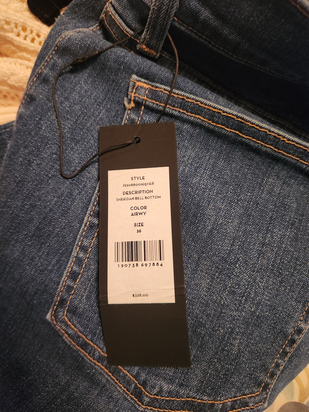 NWT Veronica Beard Sheridan Exaggerated Flare Jeans with Front Patch Pockets - Picture 6 of 10